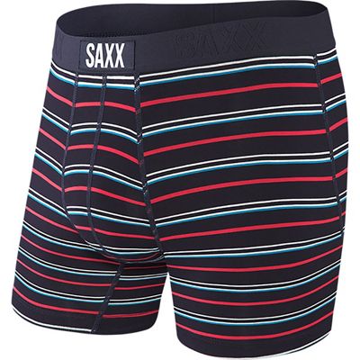 SAXX Vibe Boxer Brief - DK Ink Coast Stripe - L, DK Ink Coast Stripe